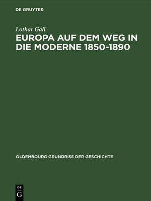cover image of Europa auf dem Weg in die Moderne 1850–1890